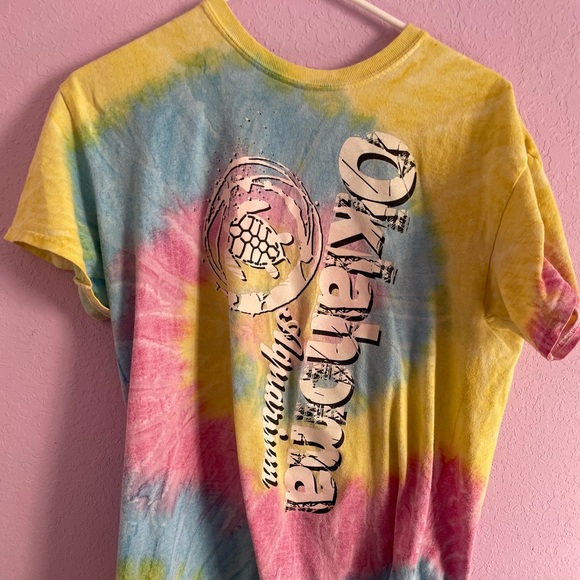 Tie dye Oklahoma aquarium t shirt - Picture 4 of 6
